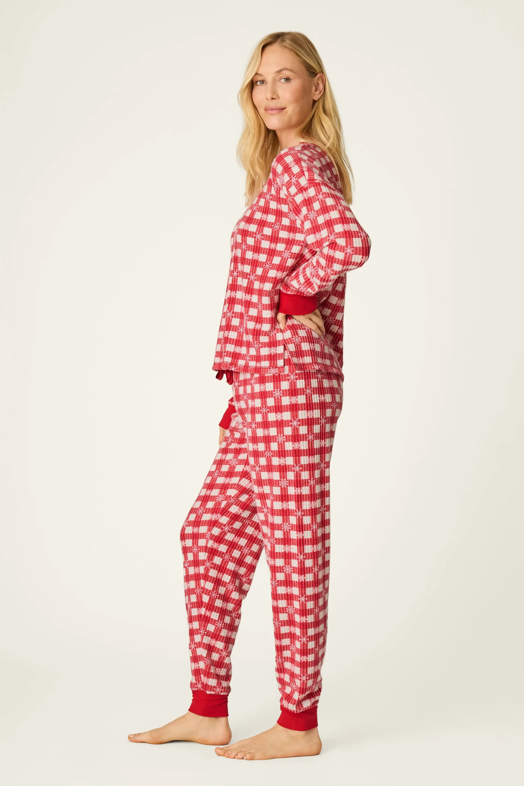 Ski Jammie Classics Snowflake Picnic Jogger PJ Set sold by P.J. Salvage product image thumbnail 4