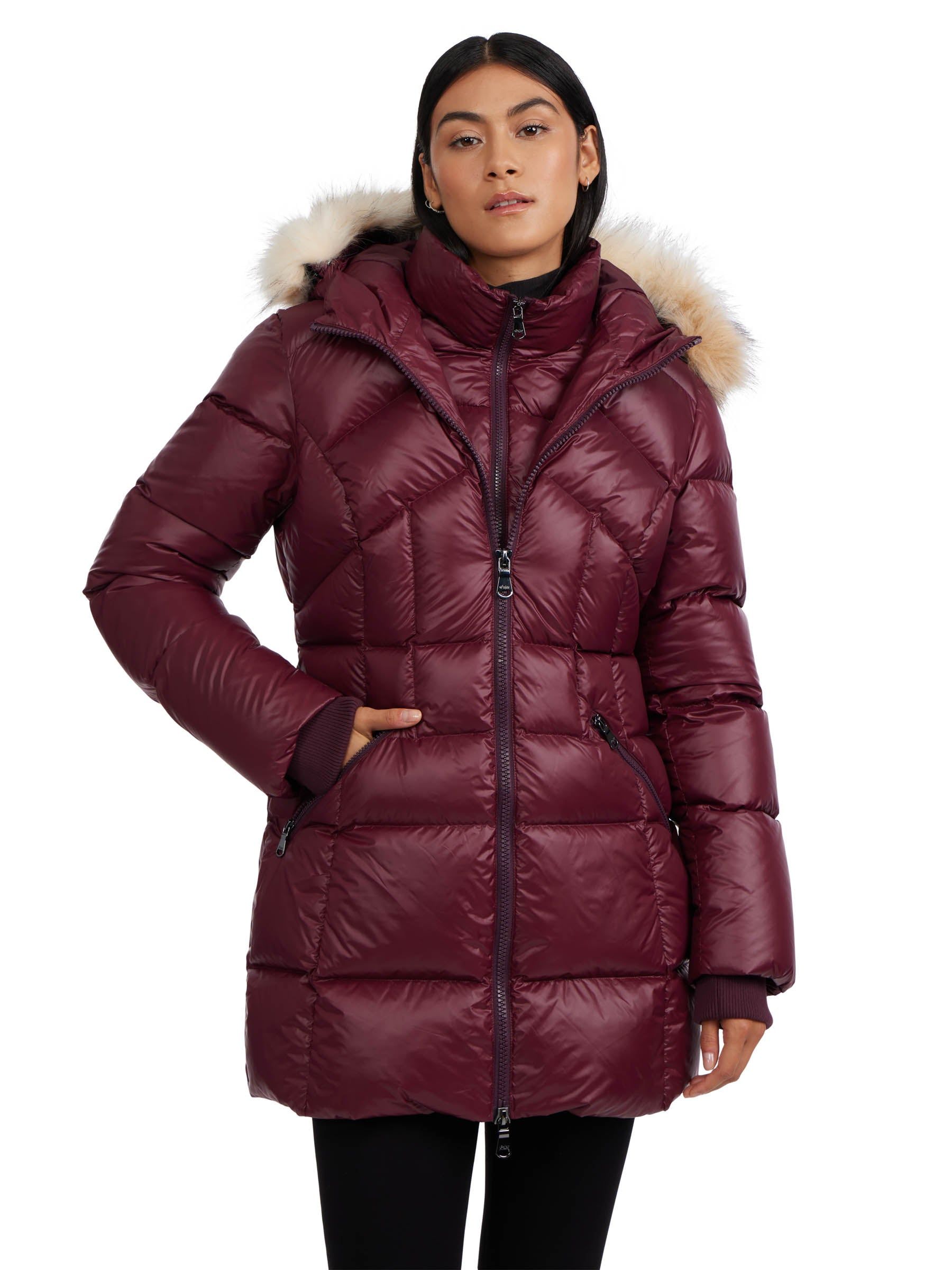 Ares Women's Puffer Jacket w/Faux Fur Trim sold by Pajar
