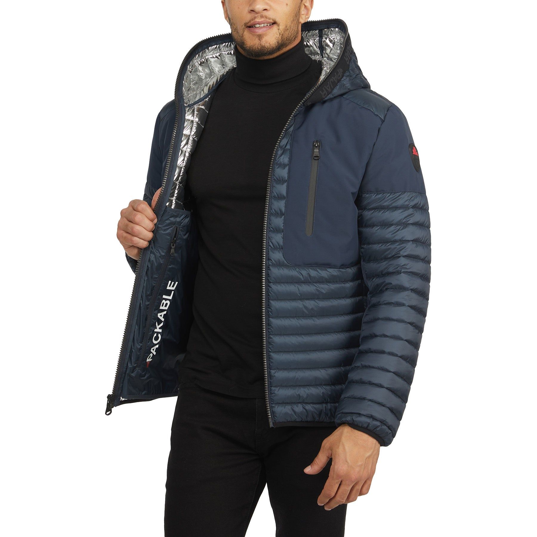 Finn Men's Lightweight Packable Puffer sold by Pajar product image thumbnail 3