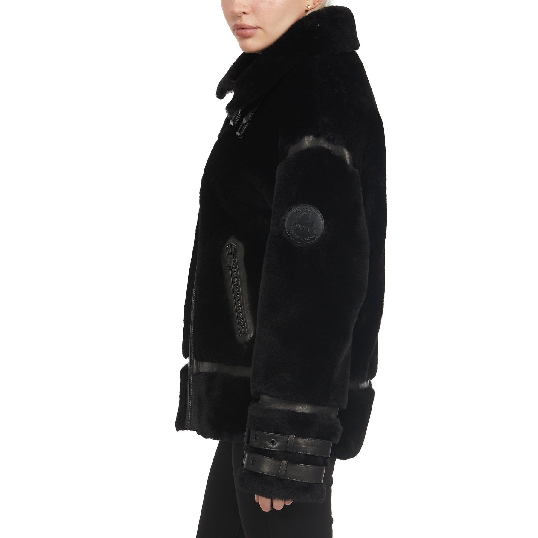 Jenny Women's Front Zip Shearling Jacket sold by Pajar product image thumbnail 2