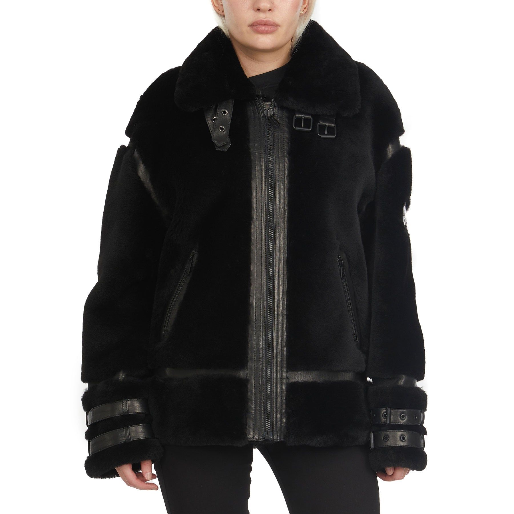 Jenny Women's Front Zip Shearling Jacket sold by Pajar