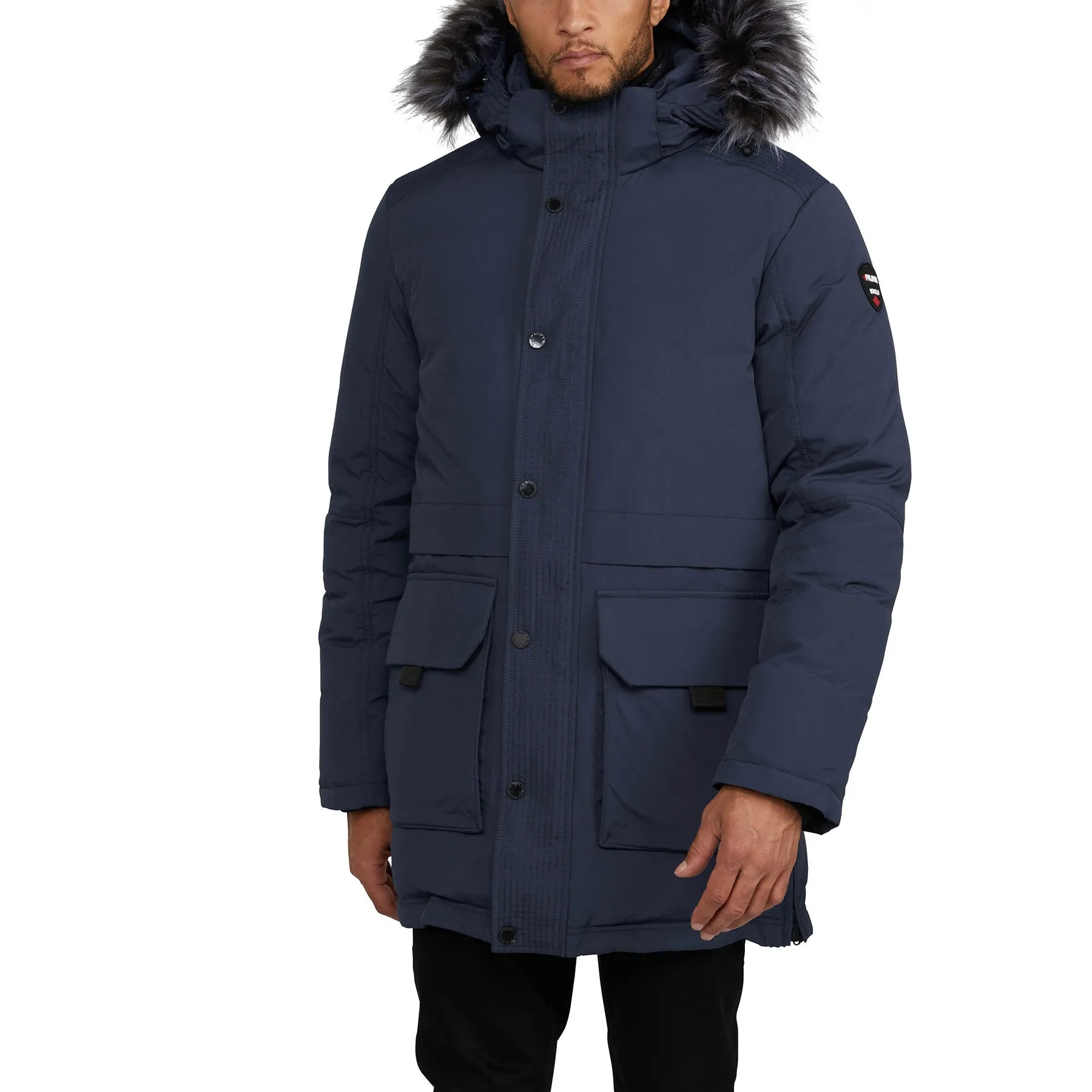 Parsenn Men's 3-in-1 Parka w/ Faux Fur Trim Parallel