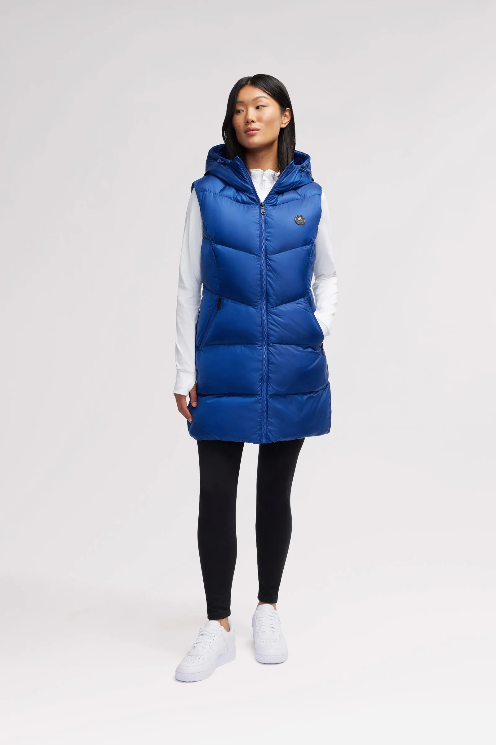 Anais Women's Mid Length Puffer Vest sold by Pajar