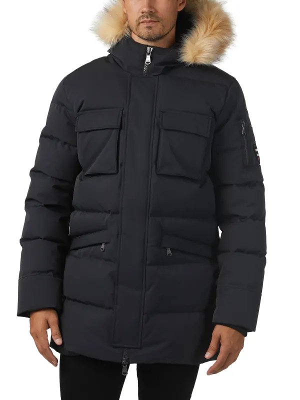 Hamilton Men's Quilted Parka w/Faux Fur Trim - 502 sold by Pajar