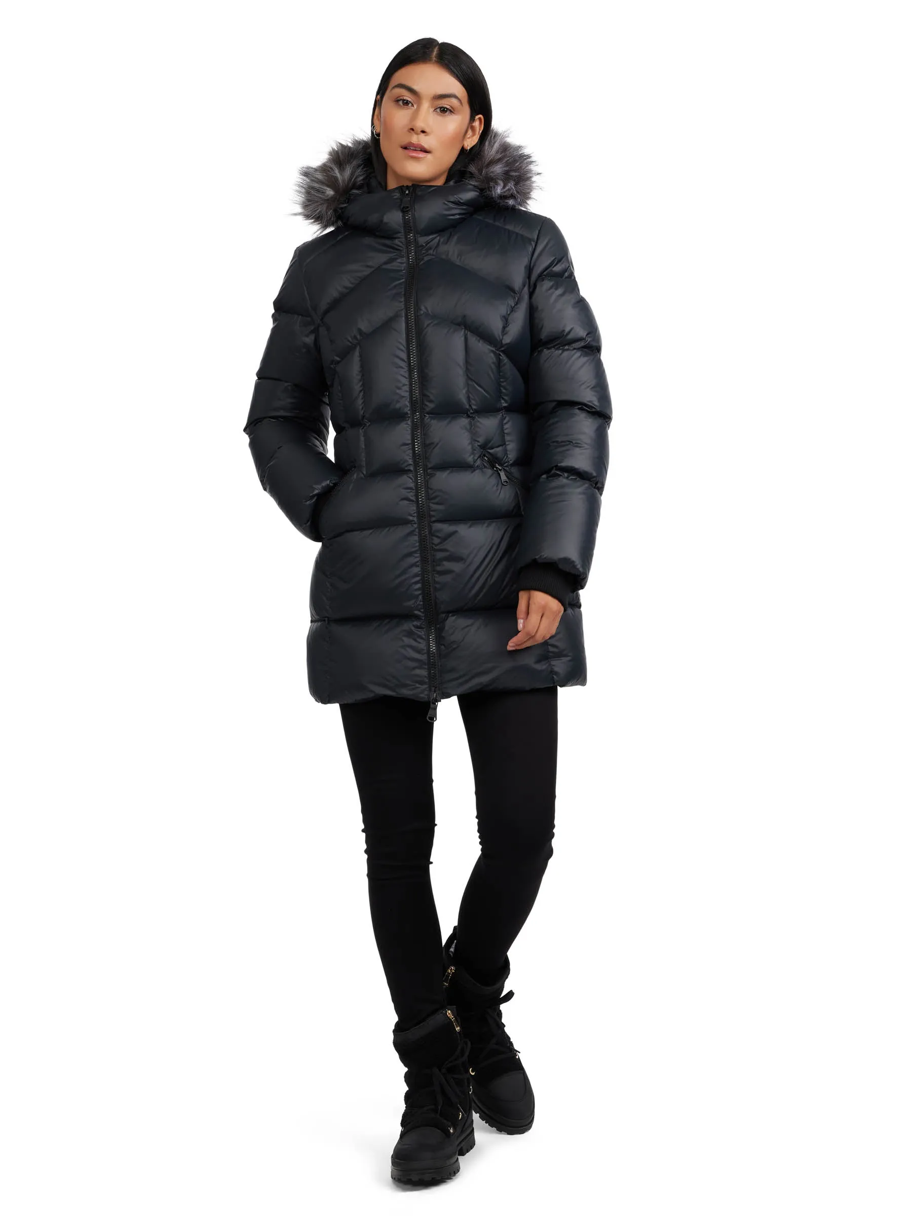 Ares Women's Puffer Jacket w/Faux Fur Trim - 502 sold by Pajar product image thumbnail 2