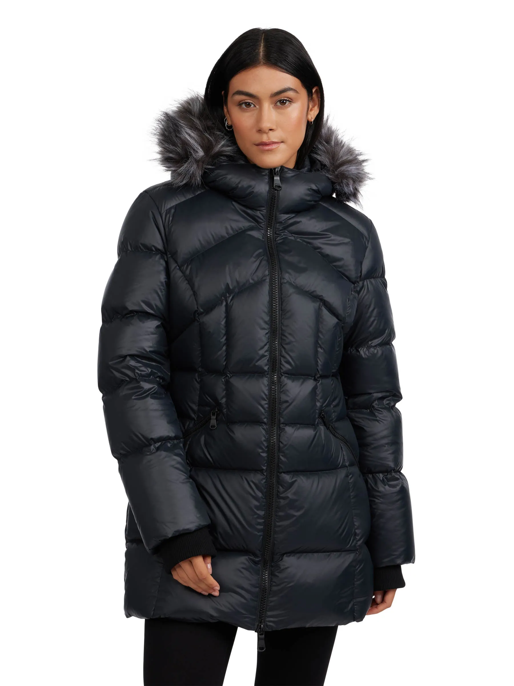 Ares Women's Puffer Jacket w/Faux Fur Trim - 502 sold by Pajar