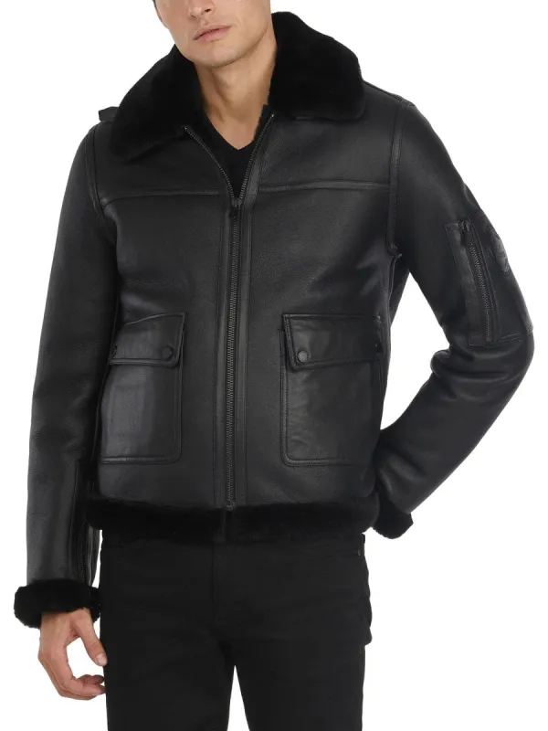 ジャケット・アウター 90s vintage A-2 black flight leather JKT Vintage Alpha Industries A-2 Black Leather Flight Aviator