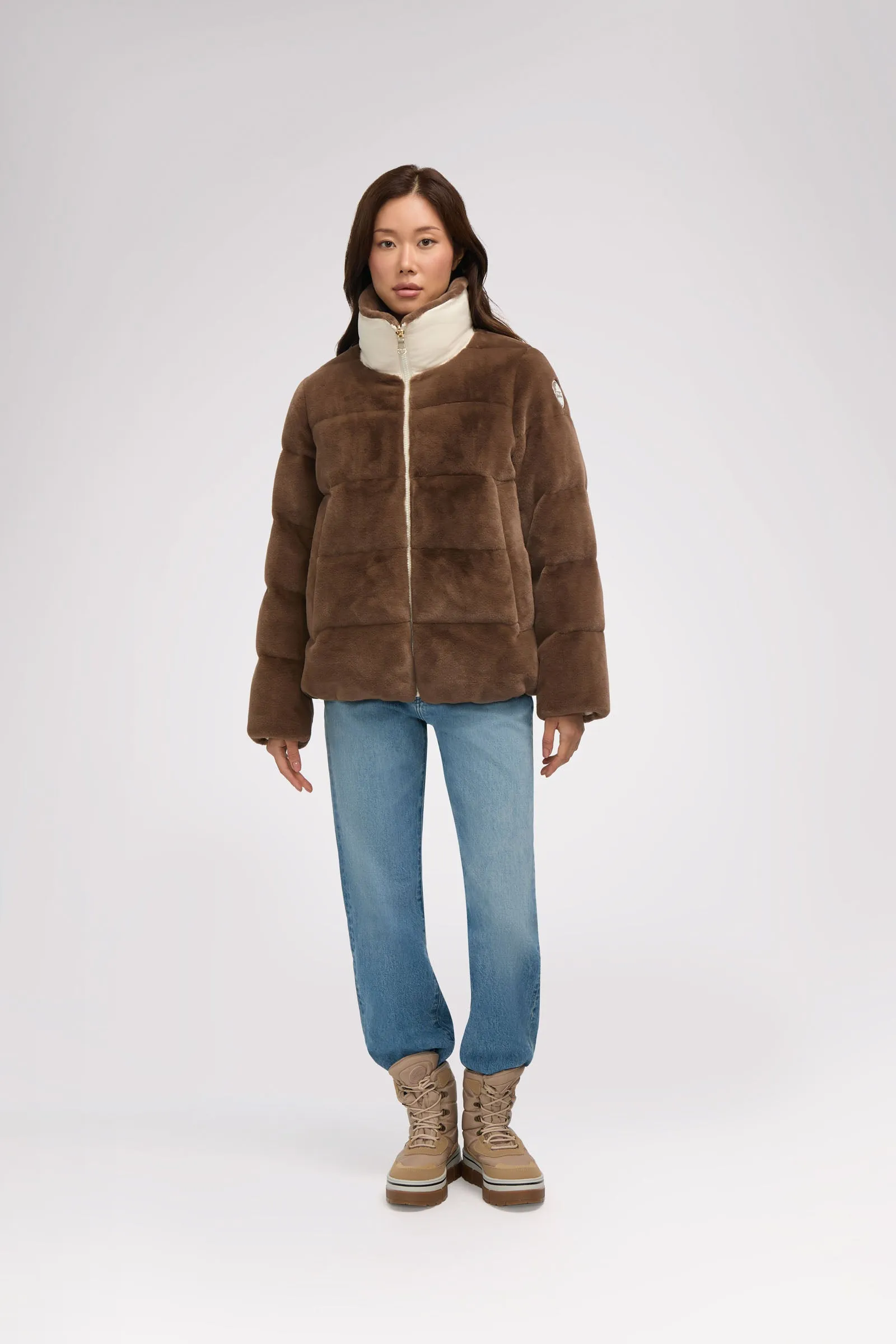 Vanita Women's Boxy Reversible Puffer sold by Pajar