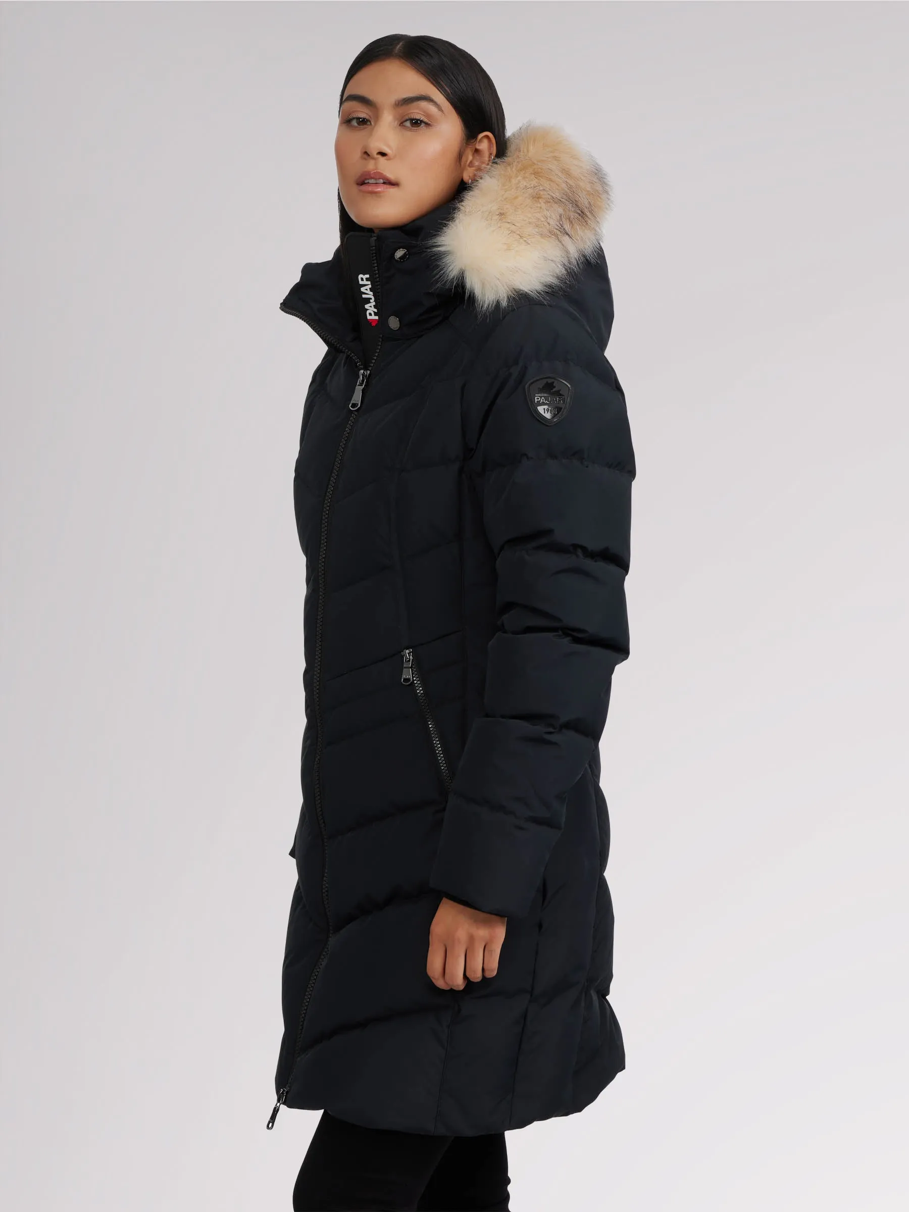 January Women's Quilted Puffer w/ Faux Fur - BLACK sold by Pajar product image thumbnail 3