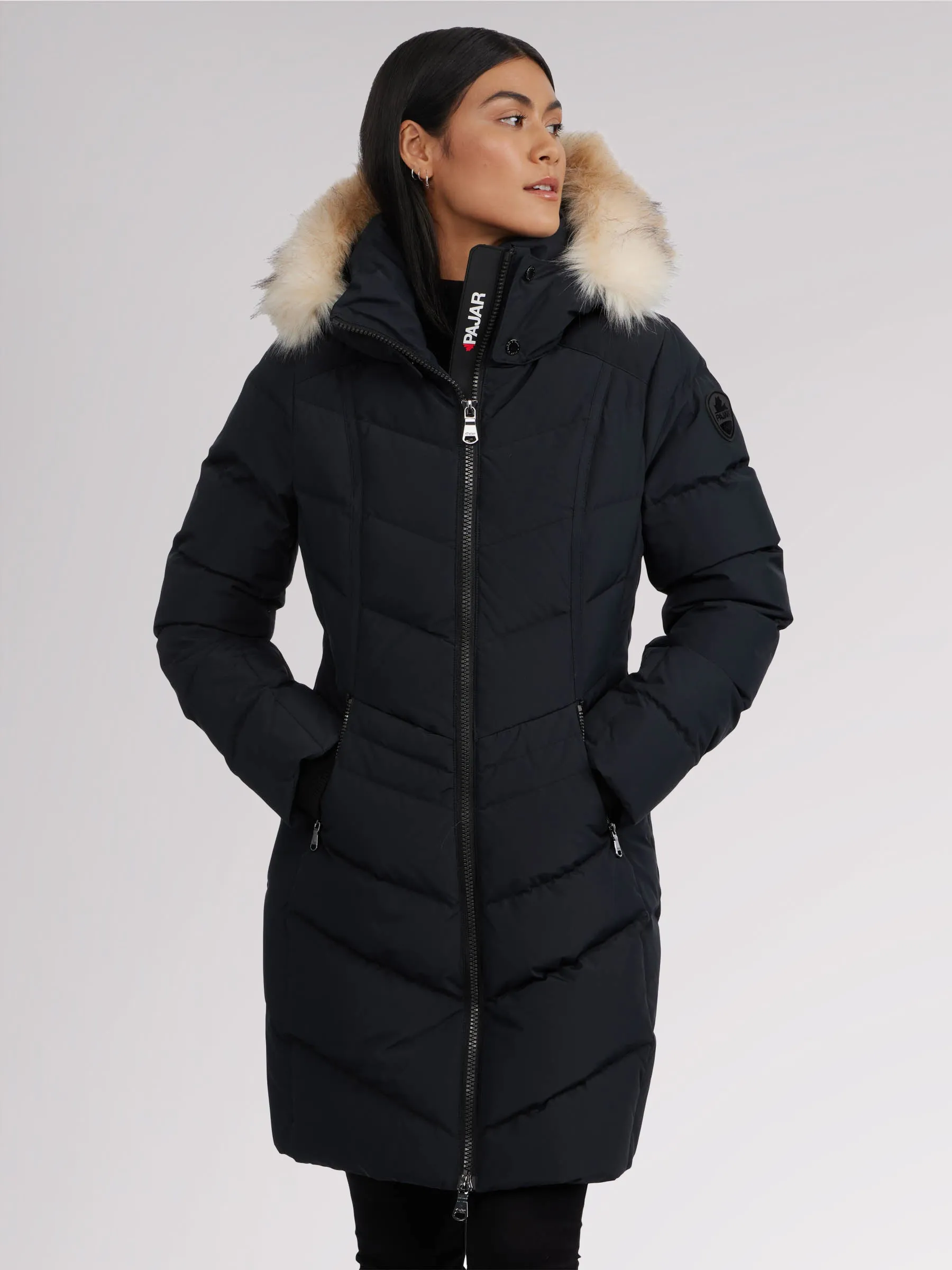 January Women's Quilted Puffer w/ Faux Fur - BLACK sold by Pajar product image thumbnail 2