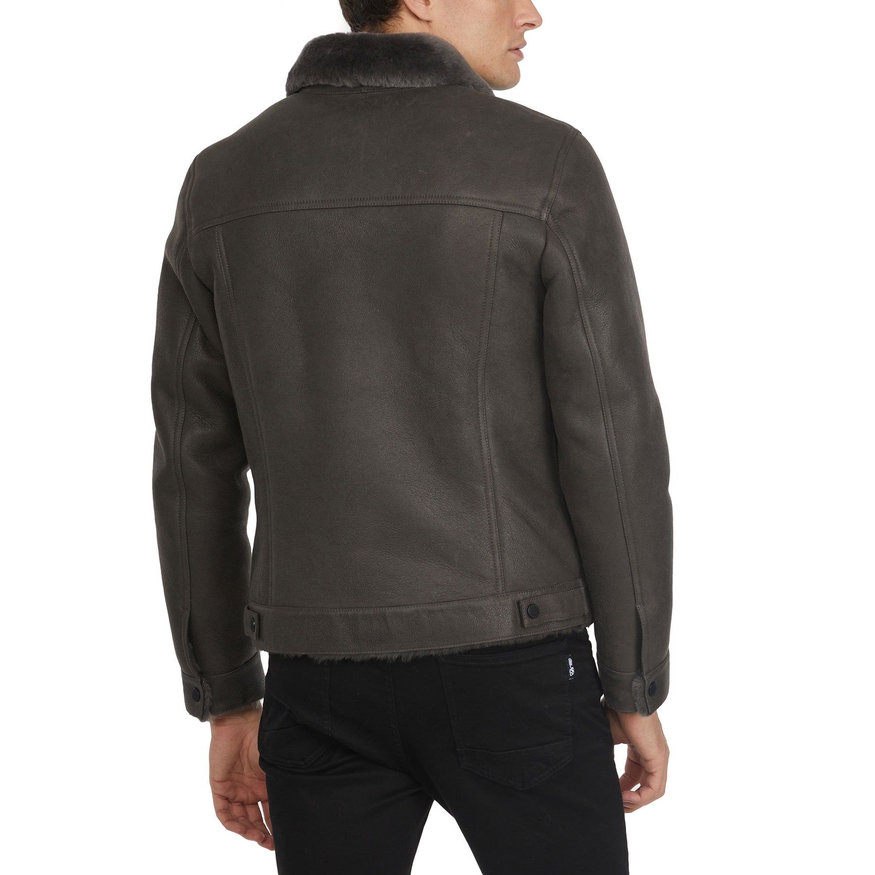 Trucker Men's Sheepskin Coat sold by Pajar product image thumbnail 4