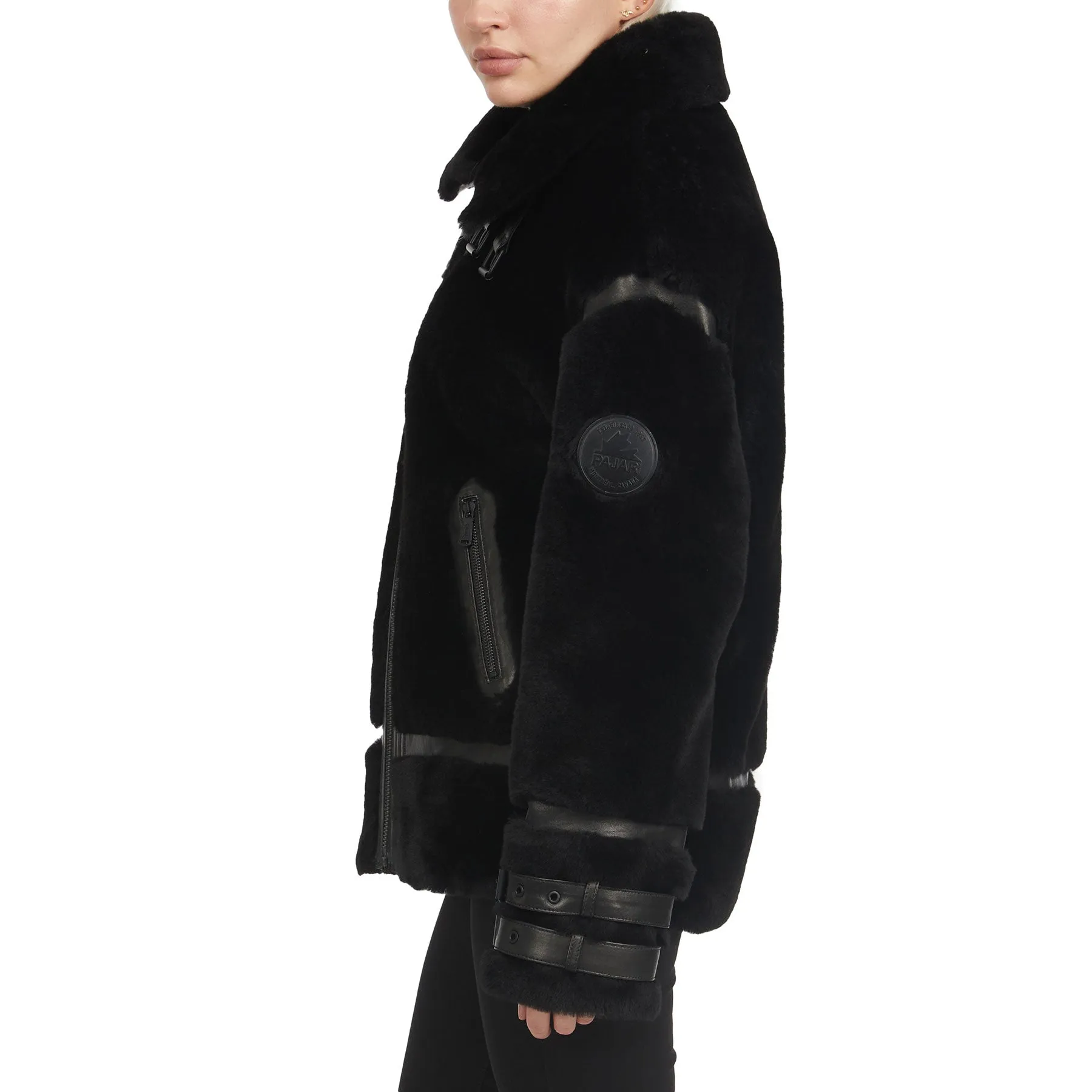 Jenny Women's Front Zip Shearling Jacket sold by Pajar product image thumbnail 2