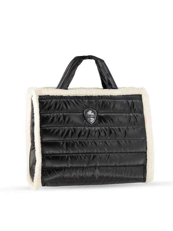 Shearling Puffy Tote sold by Pajar