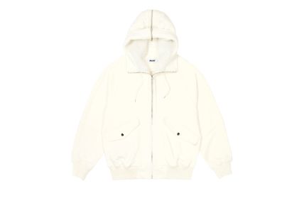 SPLIT HOOD BOMBER SWEAT WHITE sold by PALACE