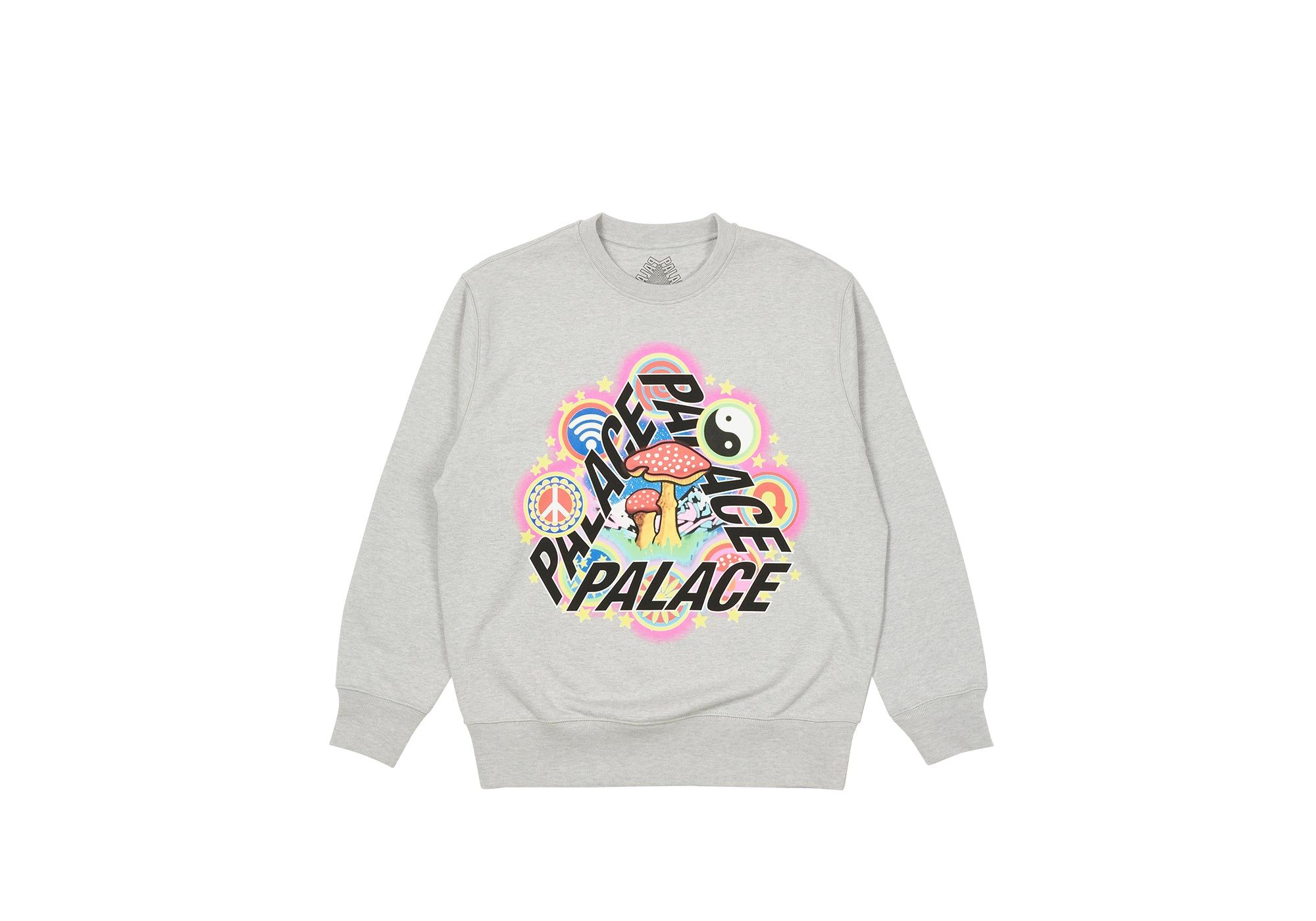 BUN 5G CREW GREY MARL sold by PALACE