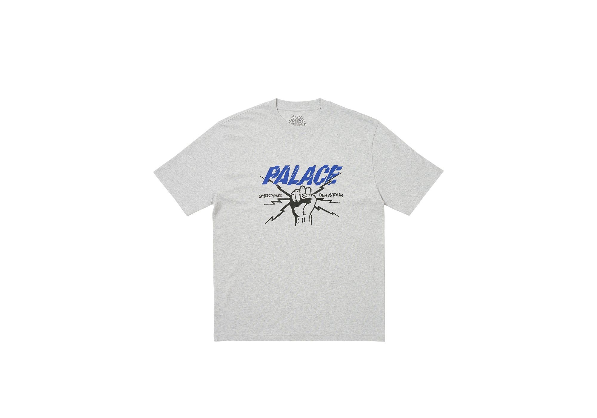 SHOCKING BEHAVIOUR T-SHIRT GREY MARL sold by PALACE