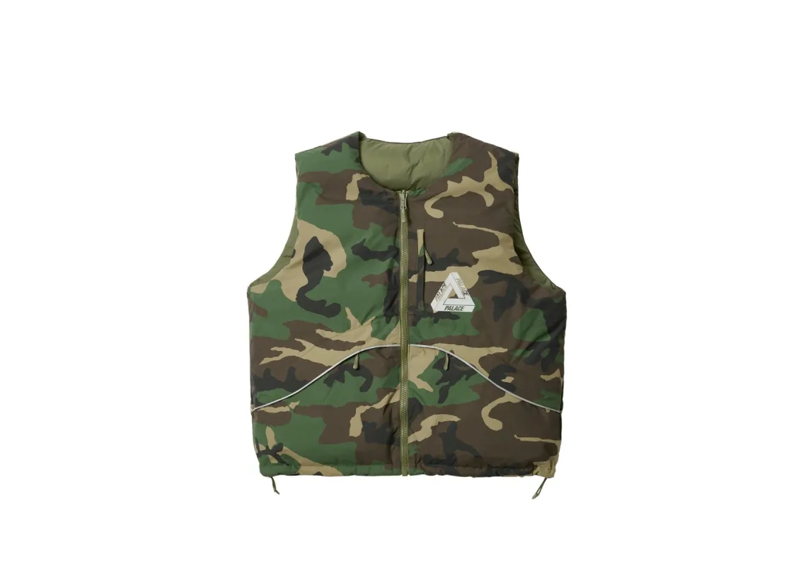 ジャケット・アウター PALACE P-Tech Reversible Puffa Vest L Palace-P-Tech-Reversible-Puffa