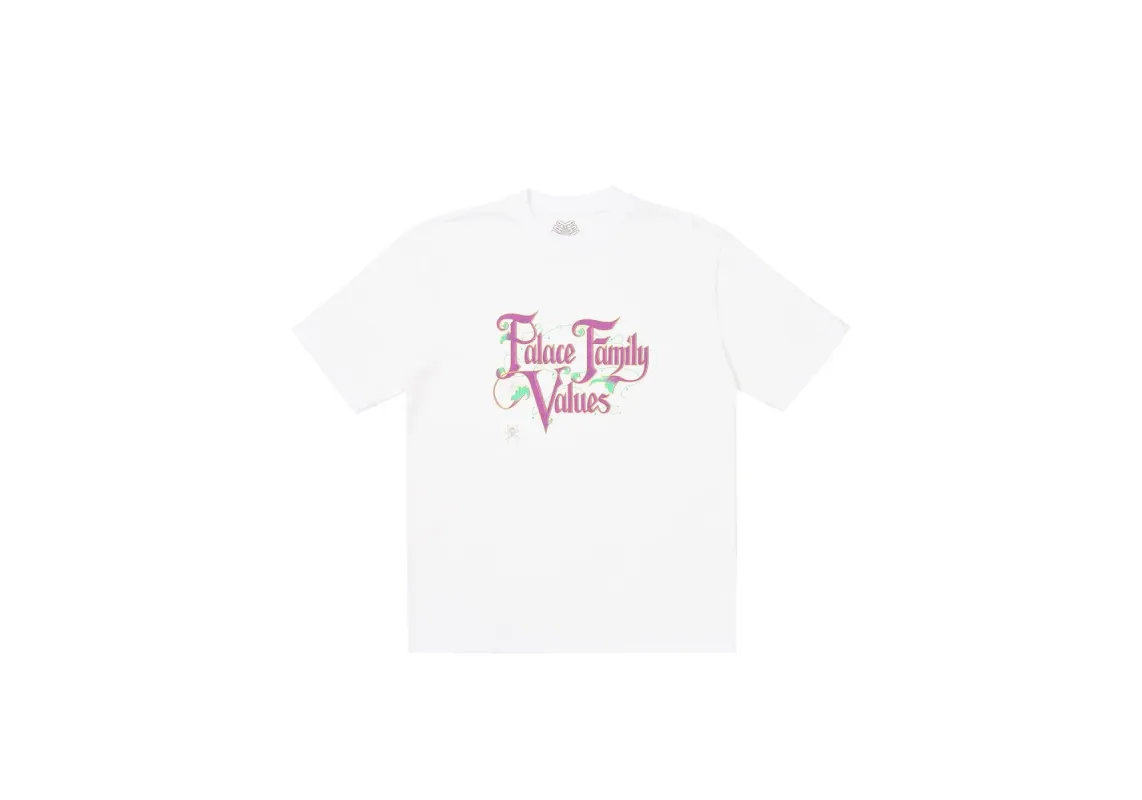 FAMILY VALUES T-SHIRT WHITE made by PALACE