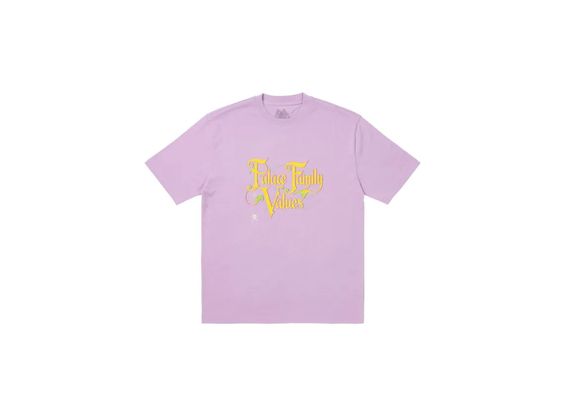 FAMILY VALUES T-SHIRT LIGHT PURPLE sold by PALACE