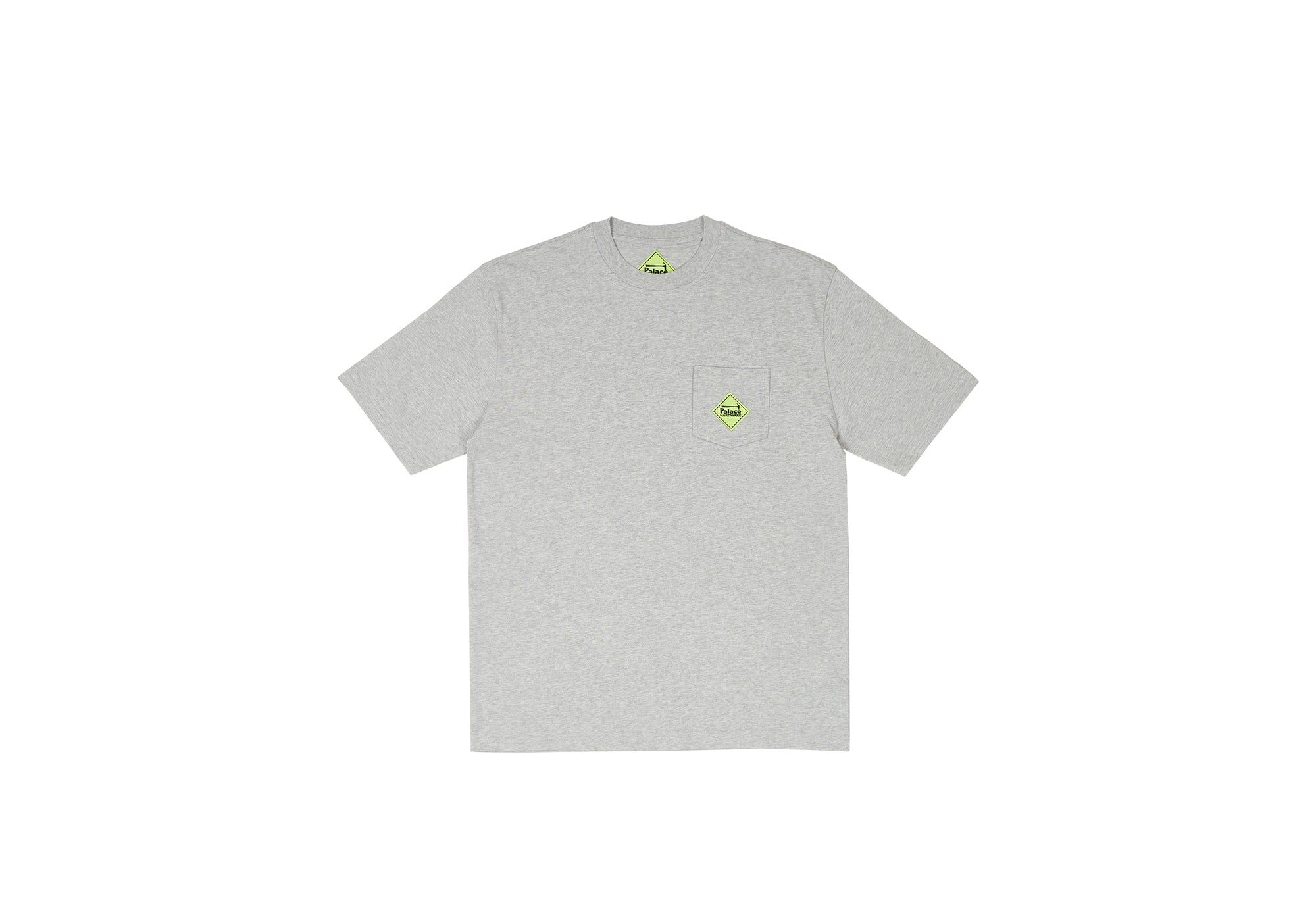 PALACE HARDWARE POCKET T-SHIRT GREY MARL sold by PALACE