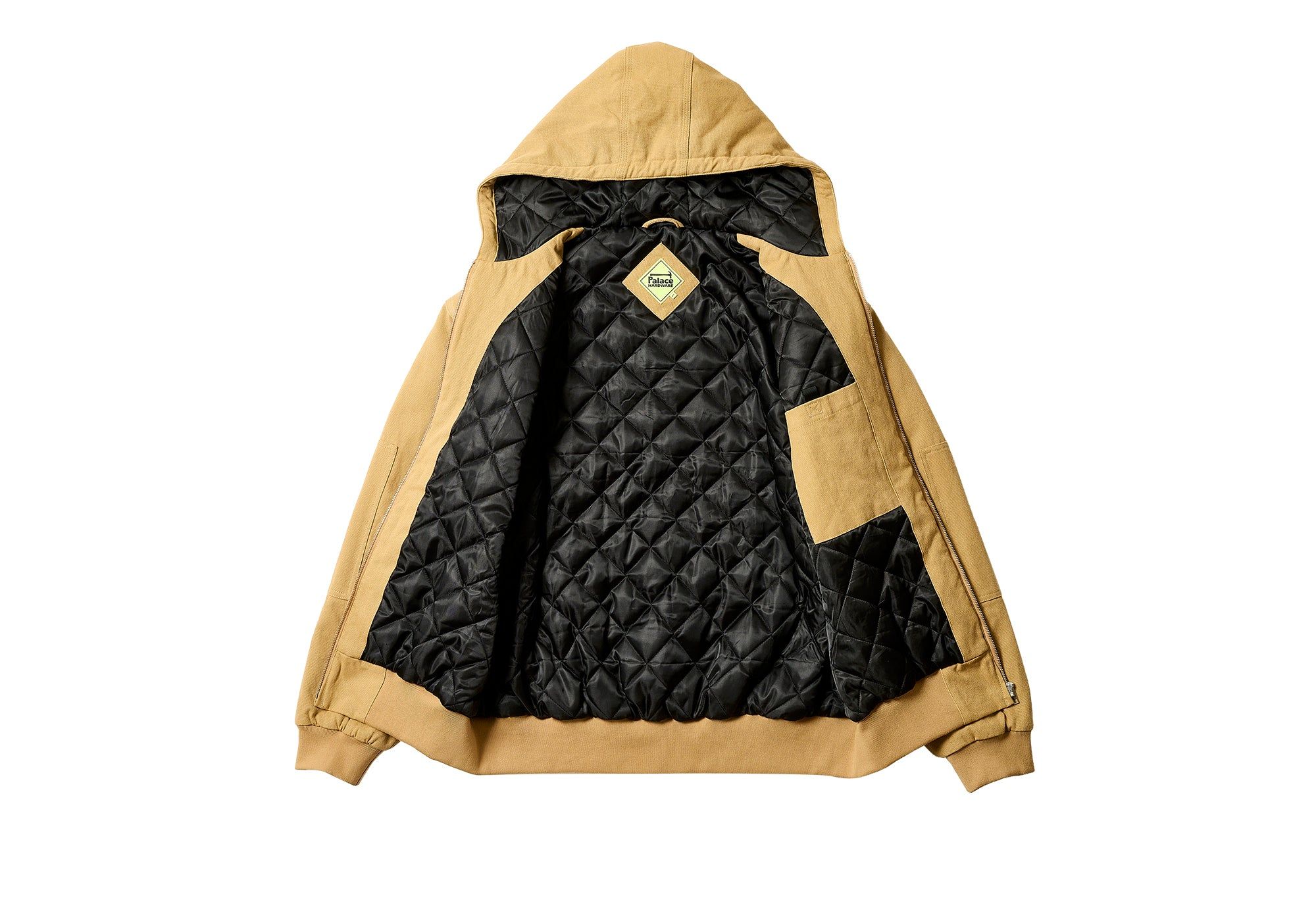 PALACE HARDWARE HOODED WORKWEAR JACKET KHAKI | Parallel