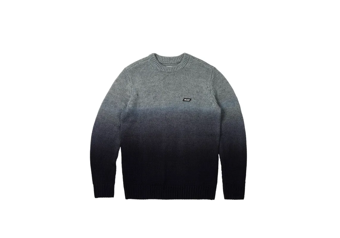 GRADIENT DYE RIB KNIT BLACK sold by PALACE
