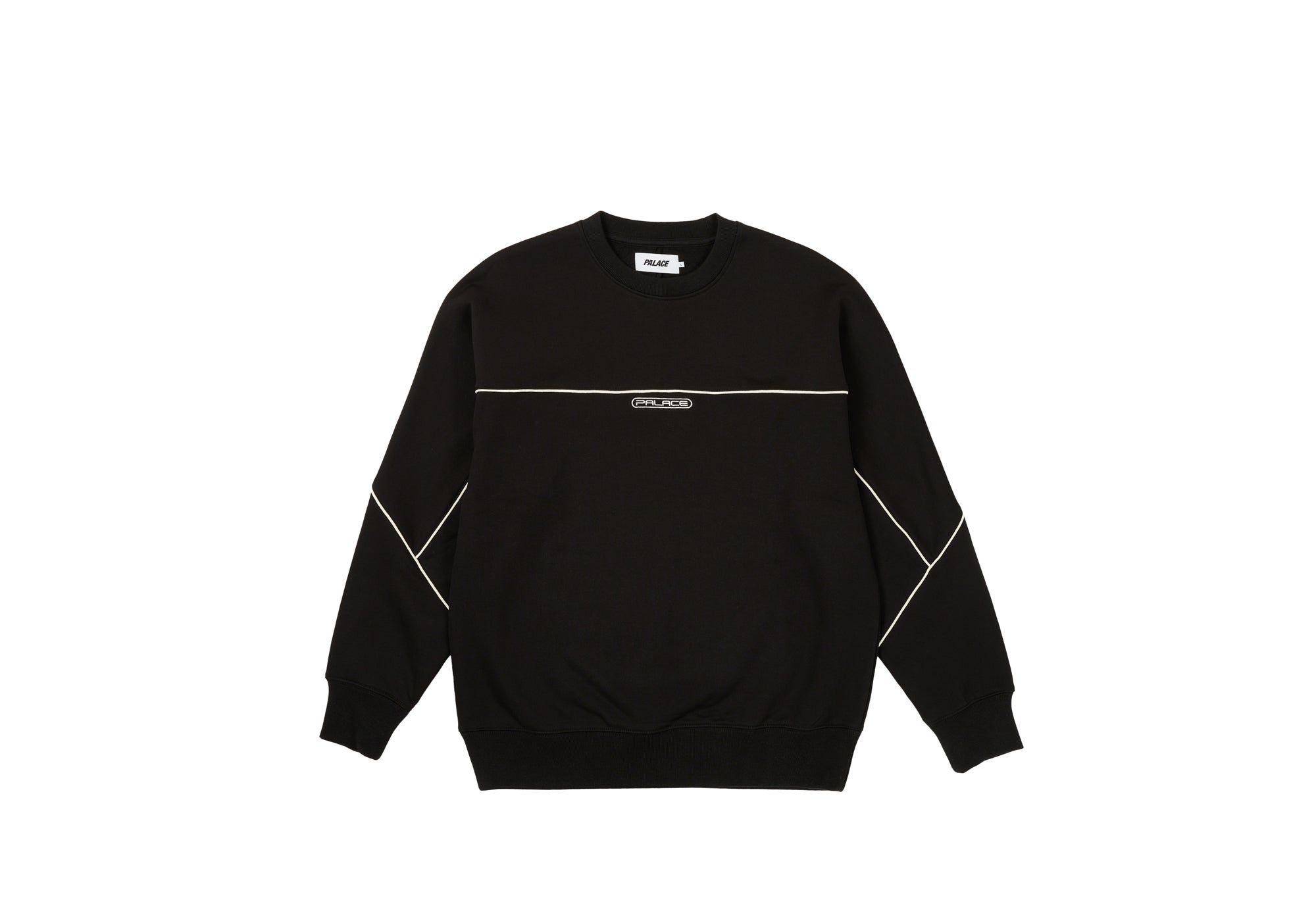 PIPED CREW BLACK sold by PALACE