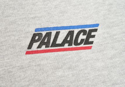BASICALLY A CREW GREY MARL sold by PALACE