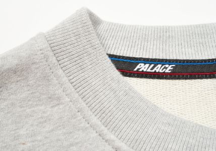 BASICALLY A CREW GREY MARL sold by PALACE