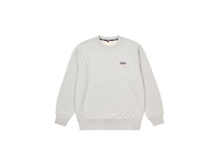 BASICALLY A CREW GREY MARL sold by PALACE