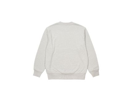 BASICALLY A CREW GREY MARL sold by PALACE