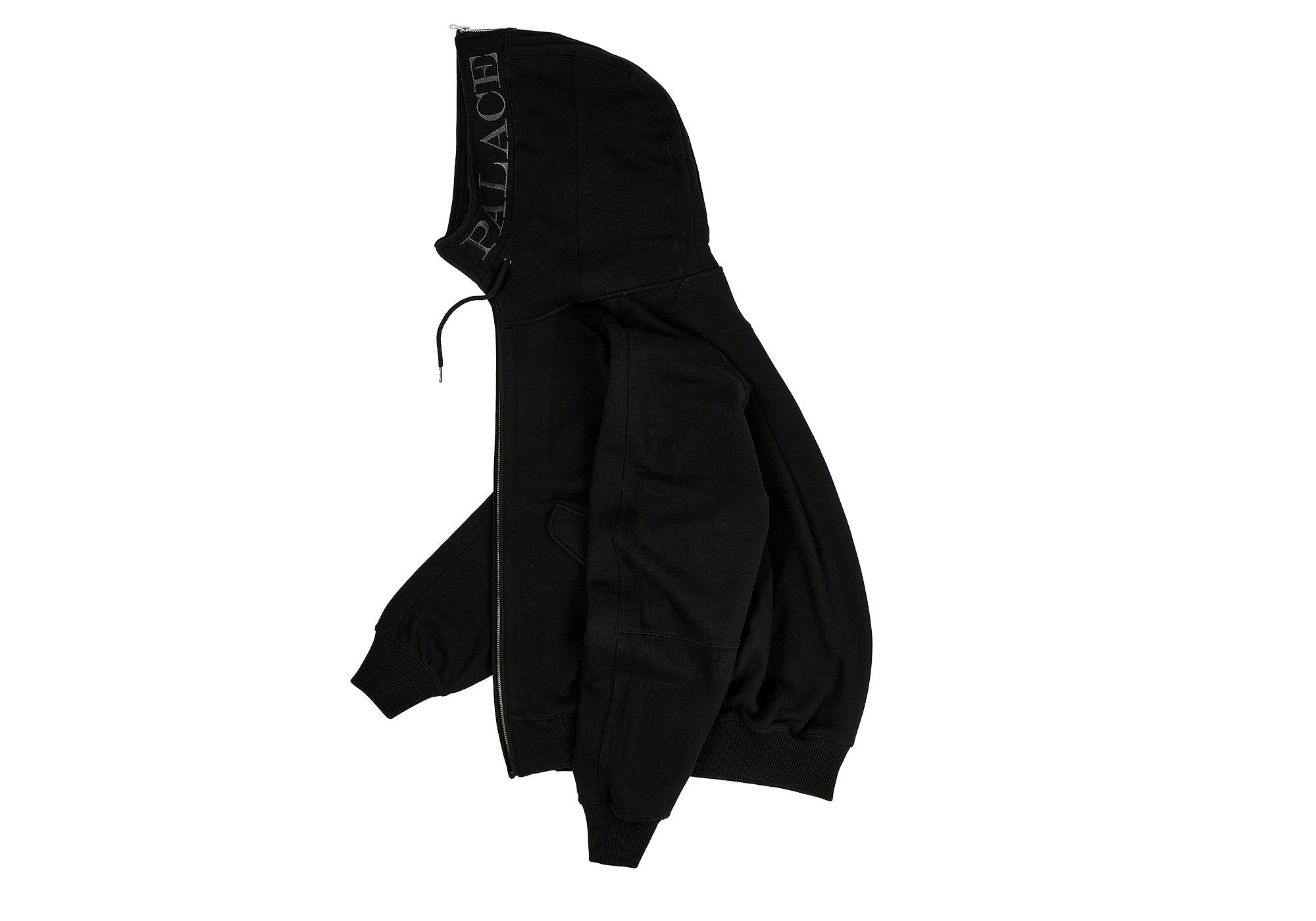 SPLIT HOOD BOMBER SWEAT BLACK sold by PALACE product image thumbnail 2