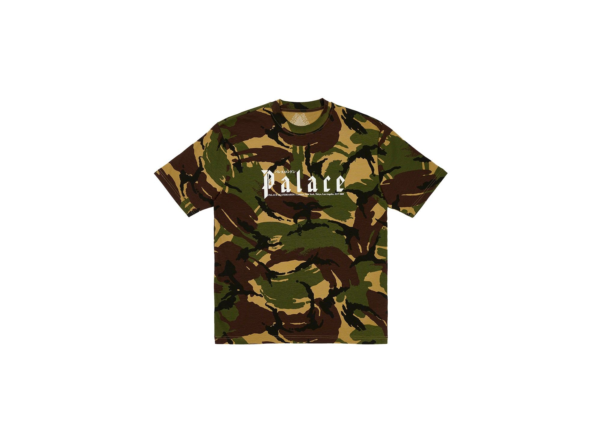 KITANO T-SHIRT WOODLAND CAMO sold by PALACE