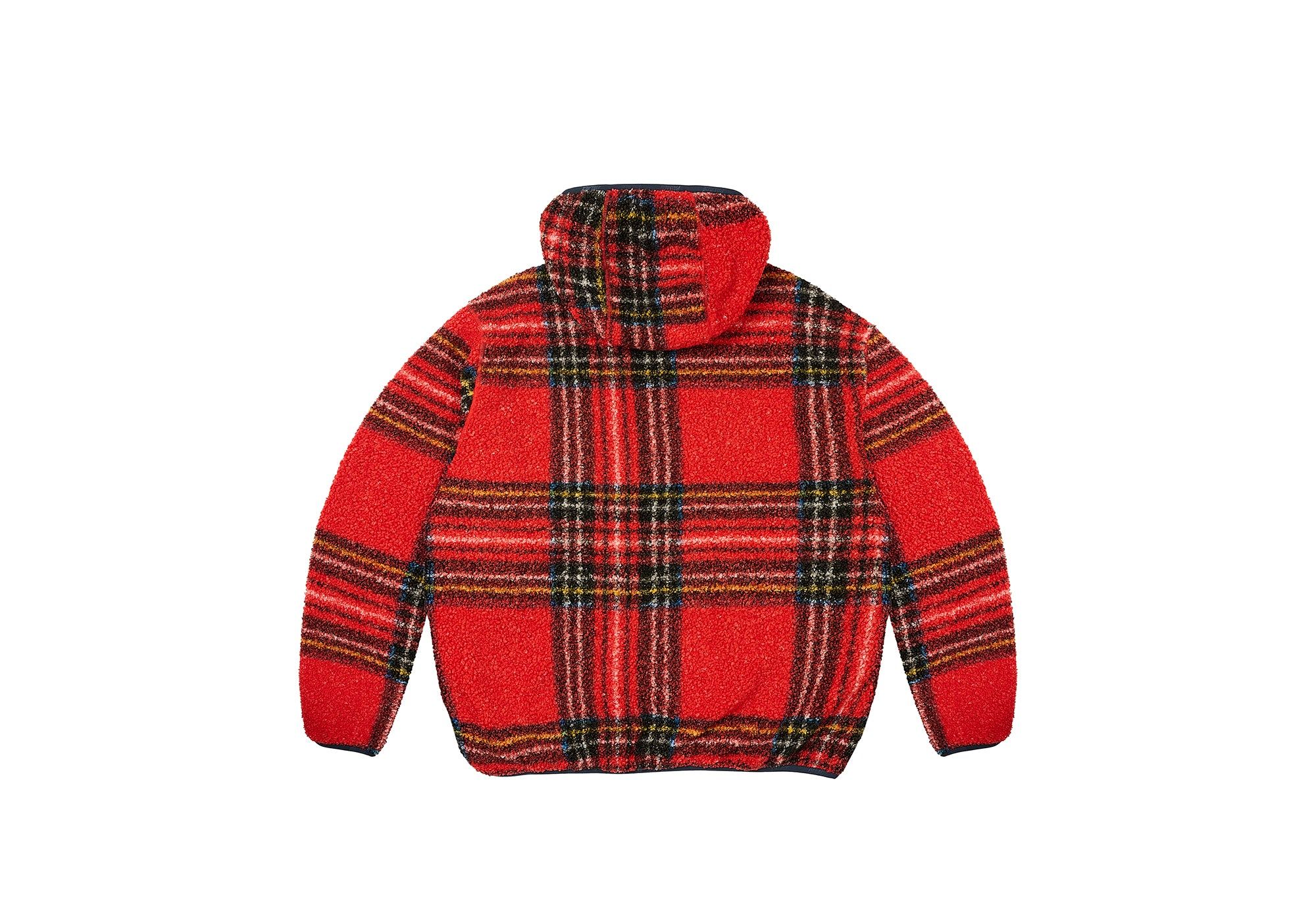REVERSIBLE CHECK FLEECE JACKET RED sold by PALACE product image thumbnail 2