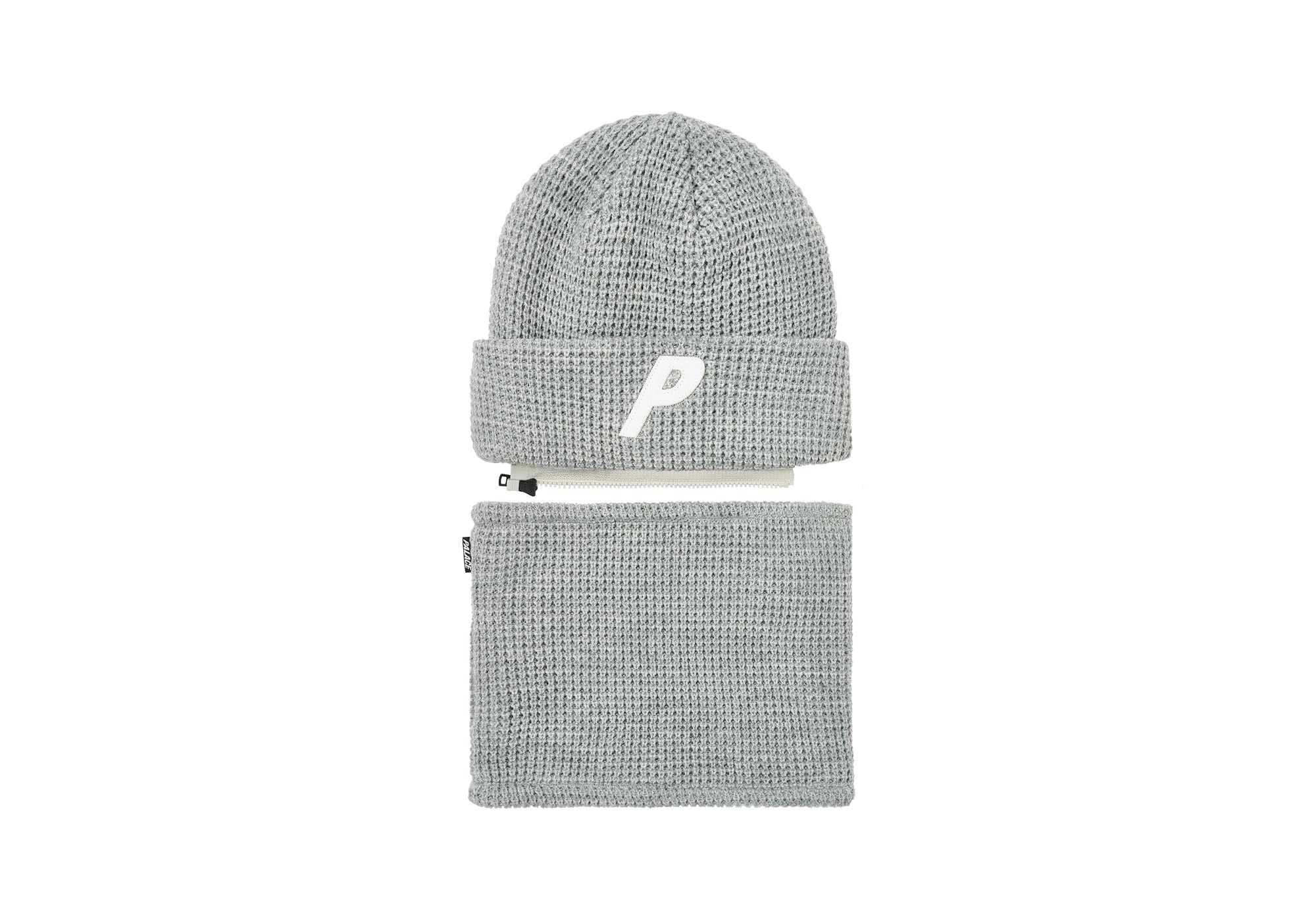 ZIP OFF FACEWARMER P BEANIE GREY MARL sold by PALACE product image thumbnail 2