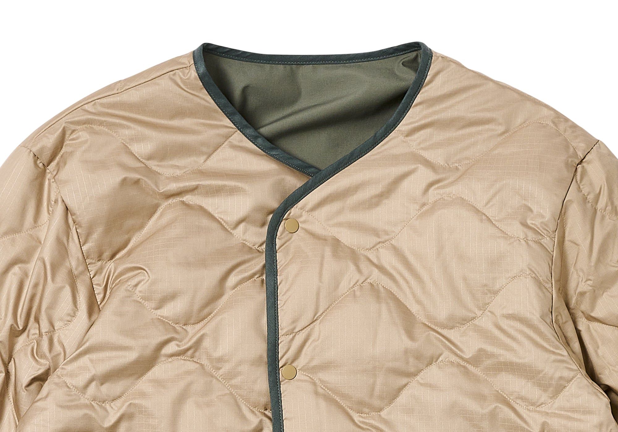 Down Cardigan nanamica × Palace Palace X Nanamica FW23 Reversible Down Cardigan 'Green
