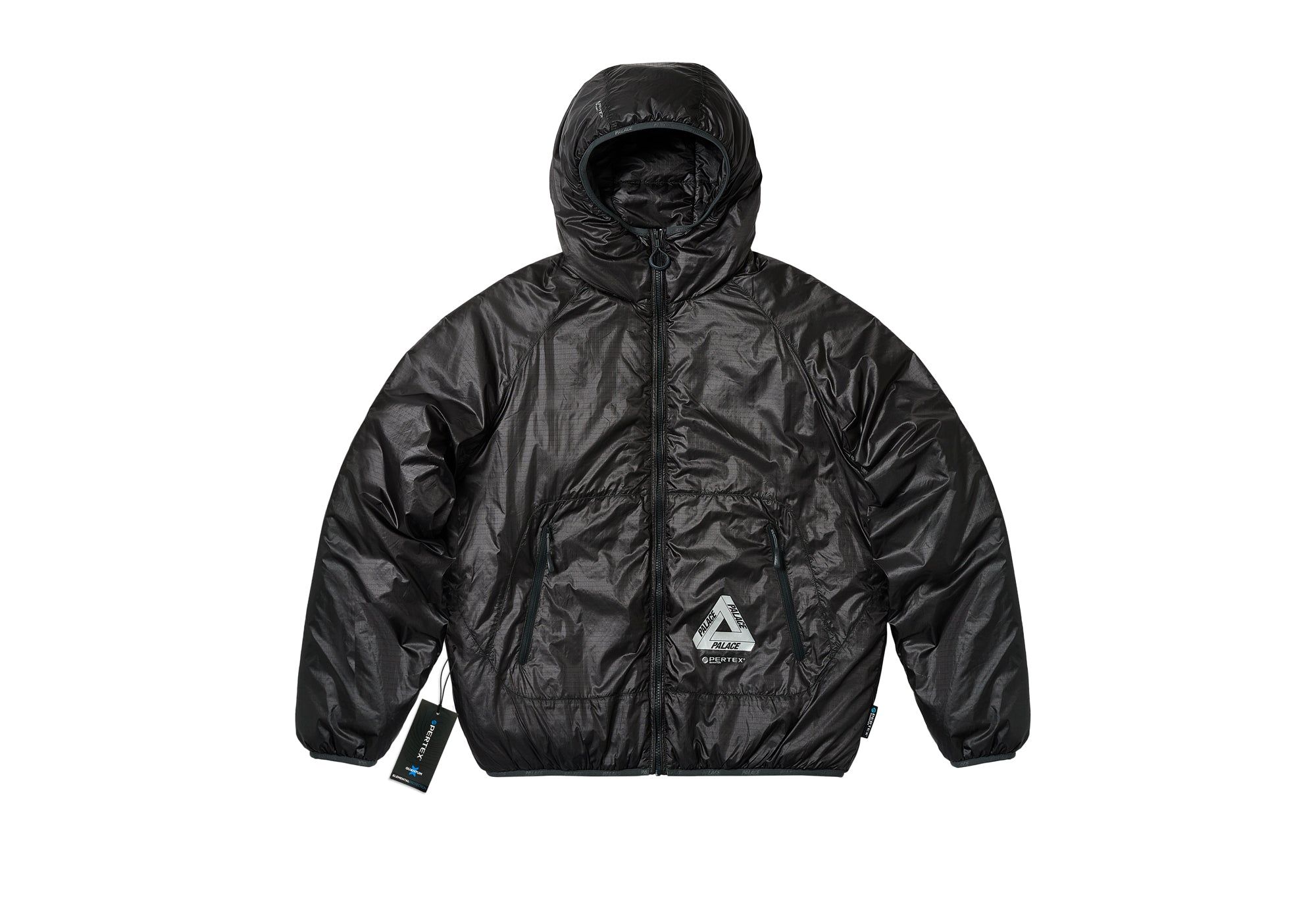 PERTEX QUILTED JACKET BLACK sold by PALACE