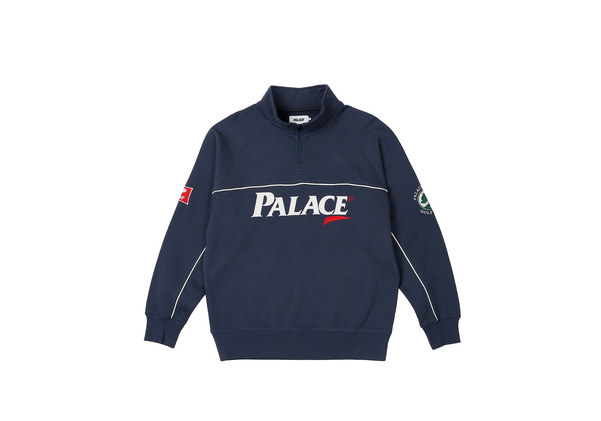 PAR 1/4 ZIP FUNNEL NAVY sold by PALACE
