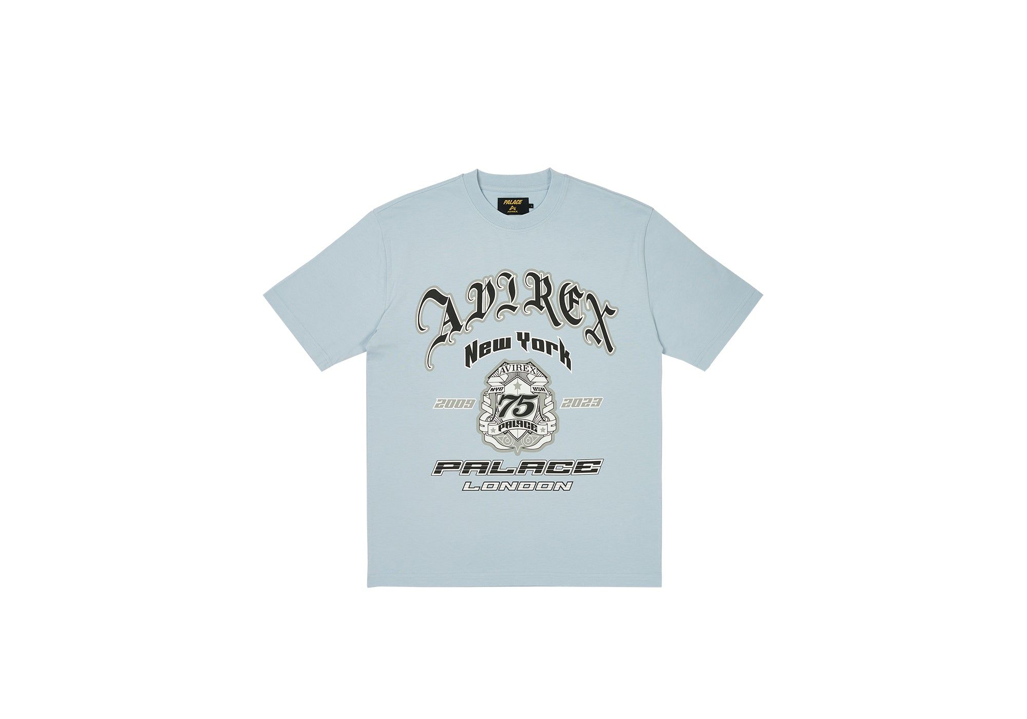 PALACE AVIREX T-SHIRT CHILL BLUE sold by PALACE