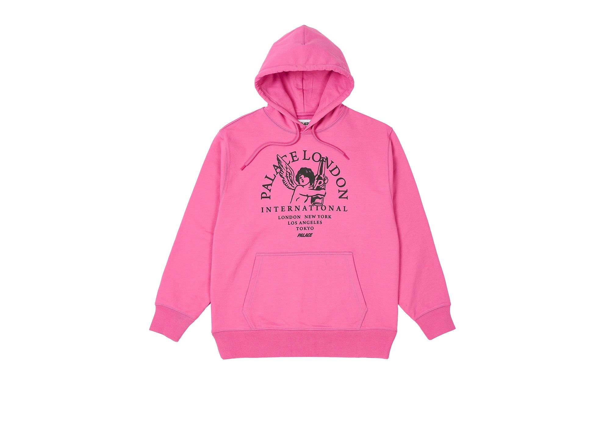 INTERNATIONAL HOOD SHOCK PINK sold by PALACE