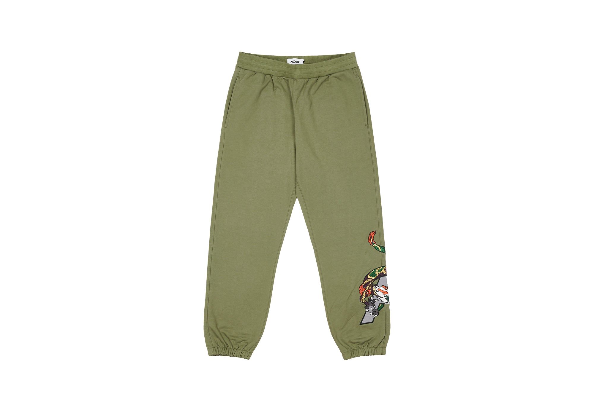 DRAGON SWEATPANTS OLIVE sold by PALACE