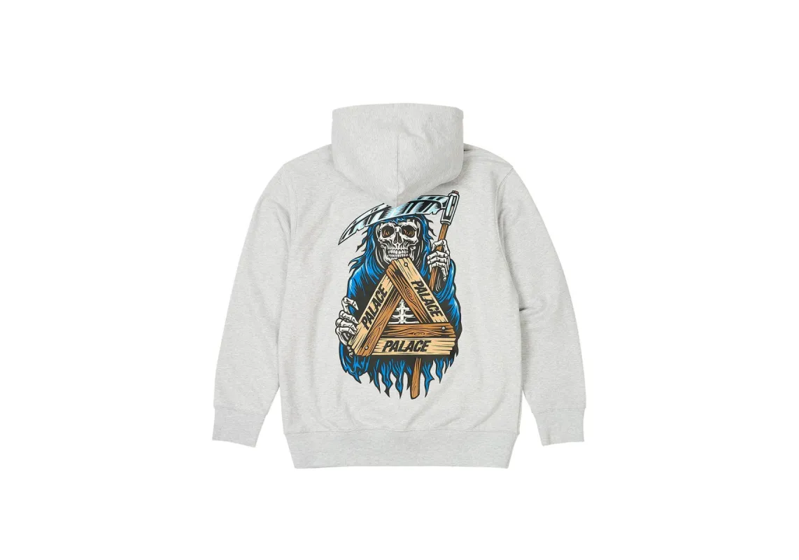 REAPER HOOD GREY MARL sold by PALACE