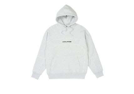 TRACK HOOD GREY MARL sold by PALACE