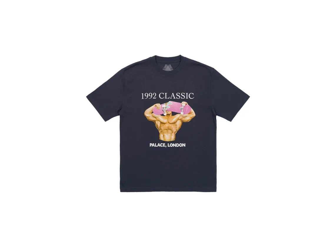 WEDGE T-SHIRT NAVY sold by PALACE