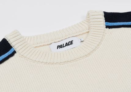ELECTRONICA KNIT SOFT WHITE sold by PALACE