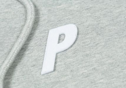 FELT P ZIP HOOD GREY MARL sold by PALACE
