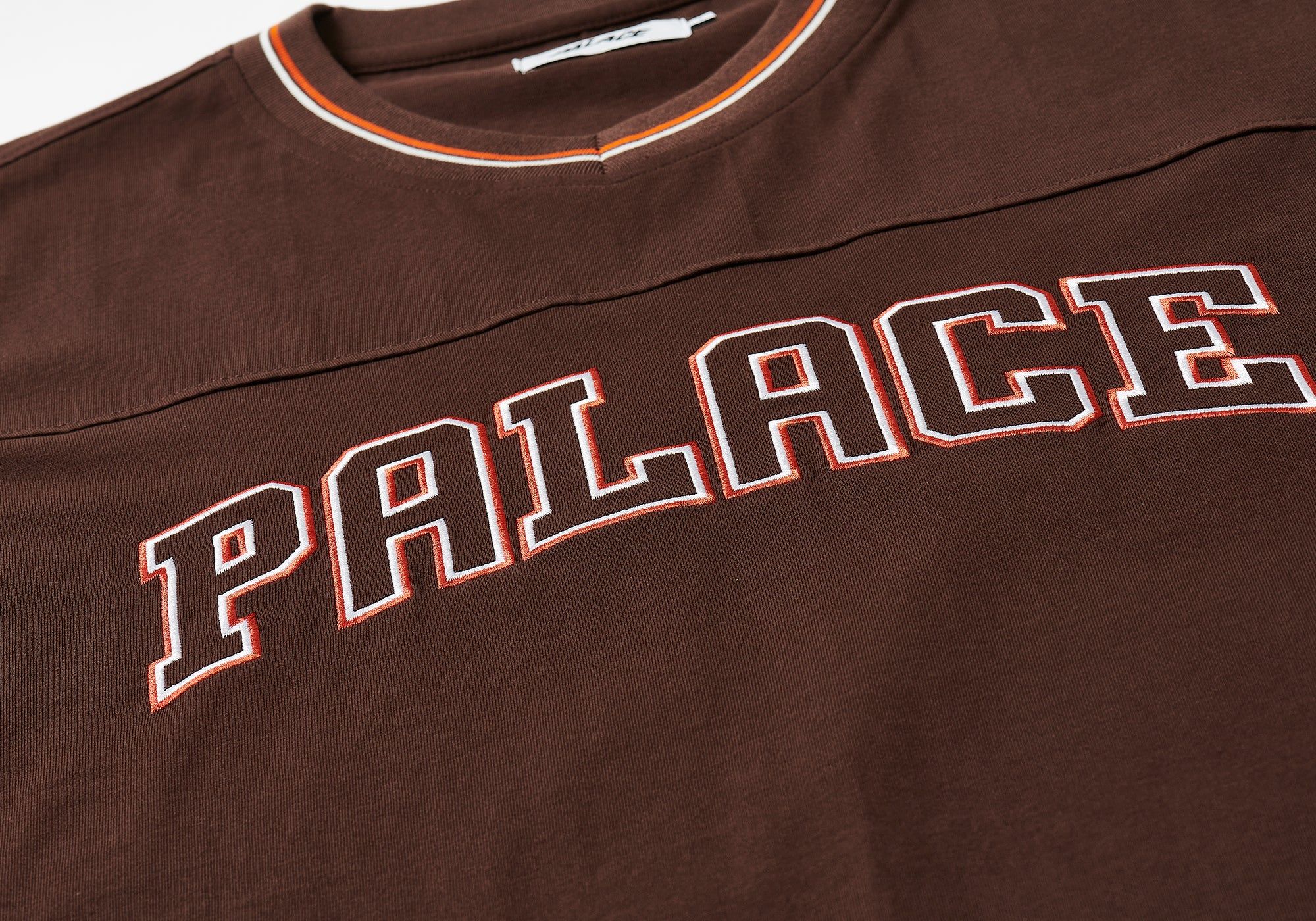 PANEL V-NECK JERSEY BROWN sold by PALACE product image thumbnail 3