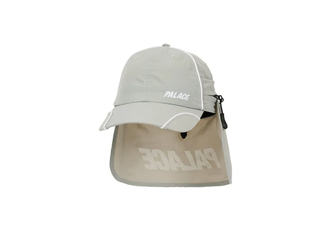 FONT ZIP SHELL NECK SAVER 6-PANEL GREY sold by PALACE