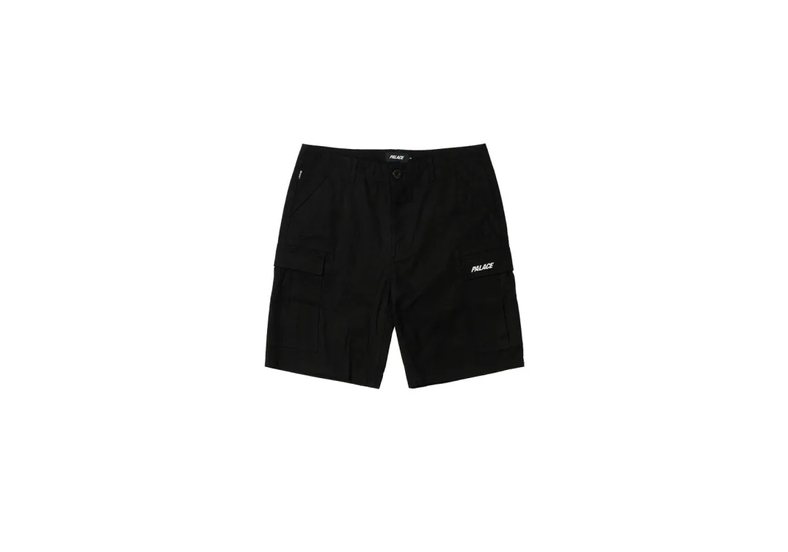 RIPSTOP COTTON CARGO SHORT BLACK sold by PALACE