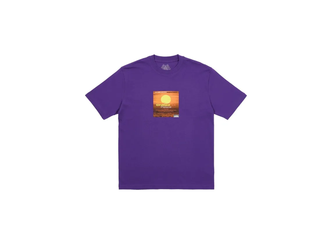BLISSED OUT T-SHIRT REGAL PURPLE sold by PALACE